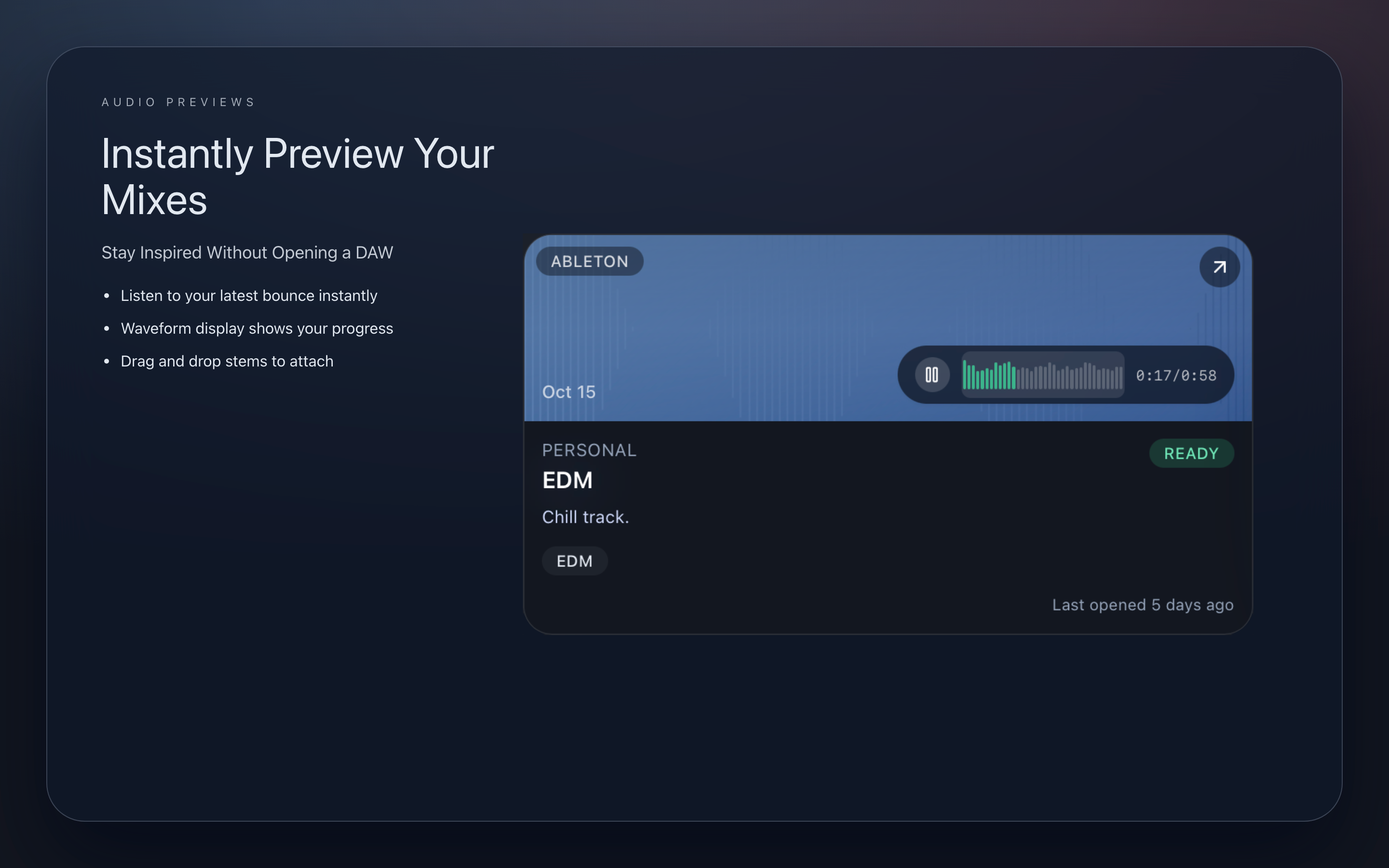 SessionDock backup toolkit interface